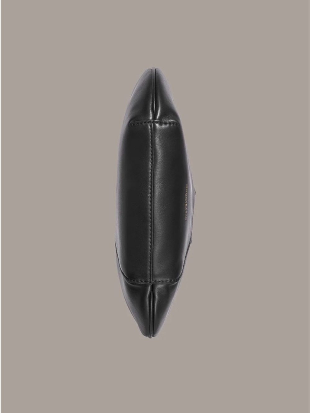 Copy Roshonda Donna Karan Baldwin Smooth Leather + Mini Bag Black Gold Sculpture - Picture 5 of 8